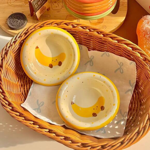 Adorable Cute Fruit Ceramic Dip Bowls – Sauce, Condiments Plates set of 4 - Picture 4 of 6
